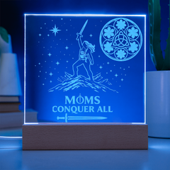 Moms Conquer All - Warrior Mom LED Night Light