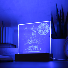 Moms Conquer All - Warrior Mom LED Night Light
