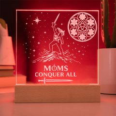 Moms Conquer All - Warrior Mom LED Night Light