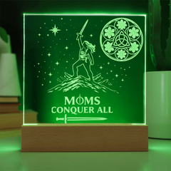 Moms Conquer All - Warrior Mom LED Night Light